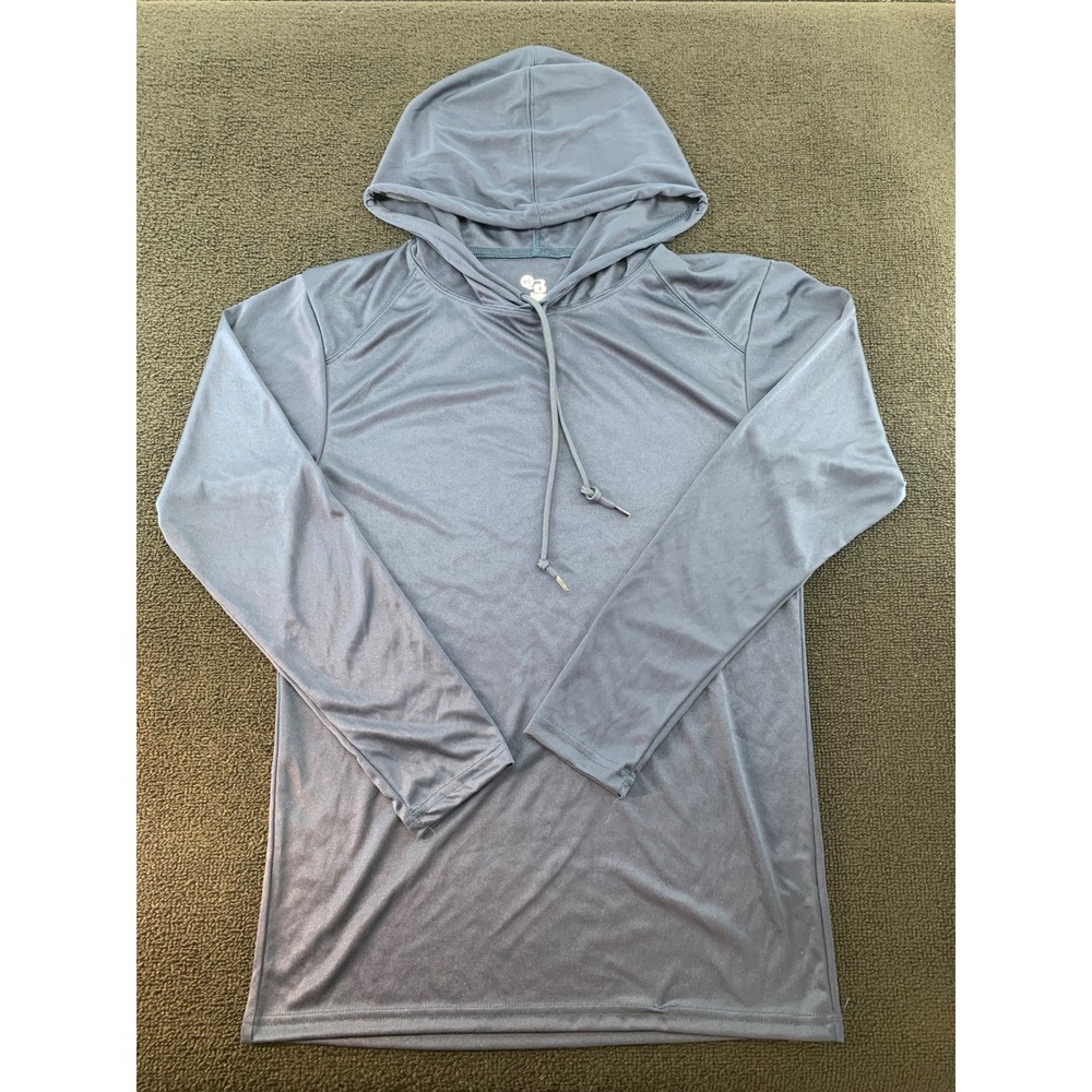 Badger Sport Pullover‎ Hoodie Youth XS Blue long Sleeve Activewear